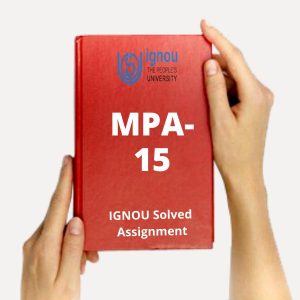 MPA 15 solved assignment pdf