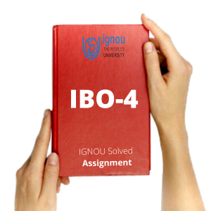 IBO 4 ASSIGNMENT SOLVED