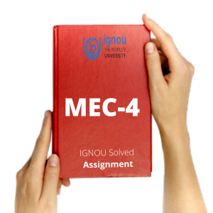 MEC 4 SOLVED ASSIGNMENT