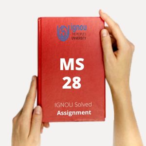 MS 28 SOLVED ASSIGNMENT