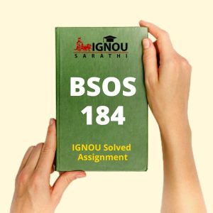 BSOS 184 Solved Assignment