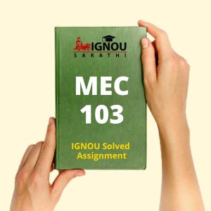 MEC 103 Solved Assignment