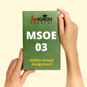 MSOE 03 Solved Assignment