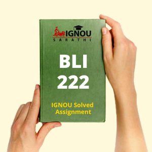 BLI 222 Solved Assignment