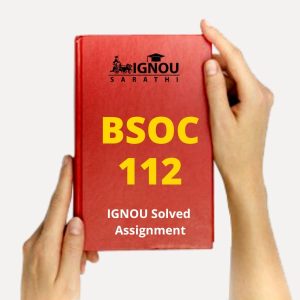 BSOC 112 Solved Assignment
