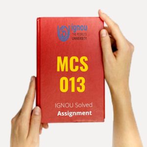 MCS 013 Solved Assignment