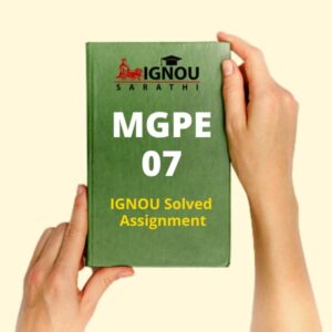 MGPE 07 Solved Assignment