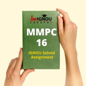 MMPC 16 Solved Assignment