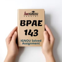 BPAE 143 Solved Assignment