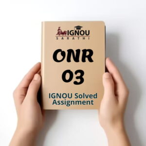 ONR 03 Solved Assignment