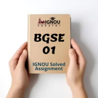 BGSE 01 Solved Assignment